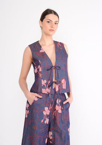 Gilet chambray