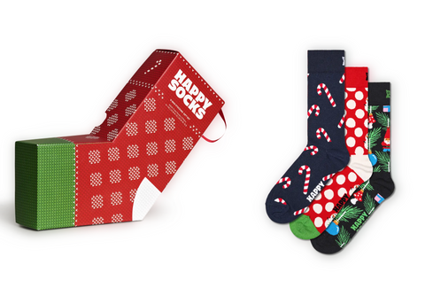 3-Pack X-Mas Stocking Socks Gift Set