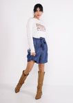 Short in lyocell