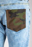 Military pocket jeans