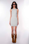 Ribbed sleeveless dress