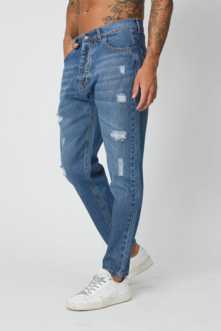 Ripped Slim Denim Jeans